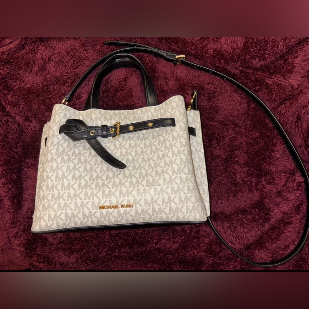 Michael Kors Black and Cream Purse